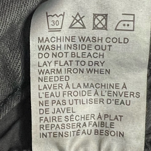 Free People x Sandrine Rose Woman’s Sz 28 Super Flare Jeans Charbon Gray New - Picture 16 of 16